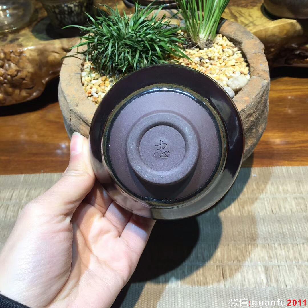 葉禮忠老師 紫氣東來 束口盞：口徑9*5