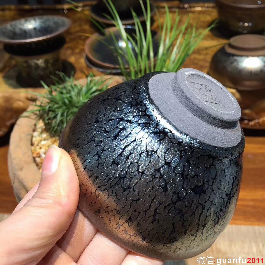 范奇明老師 全手工 油滴束口盞：口徑9*5