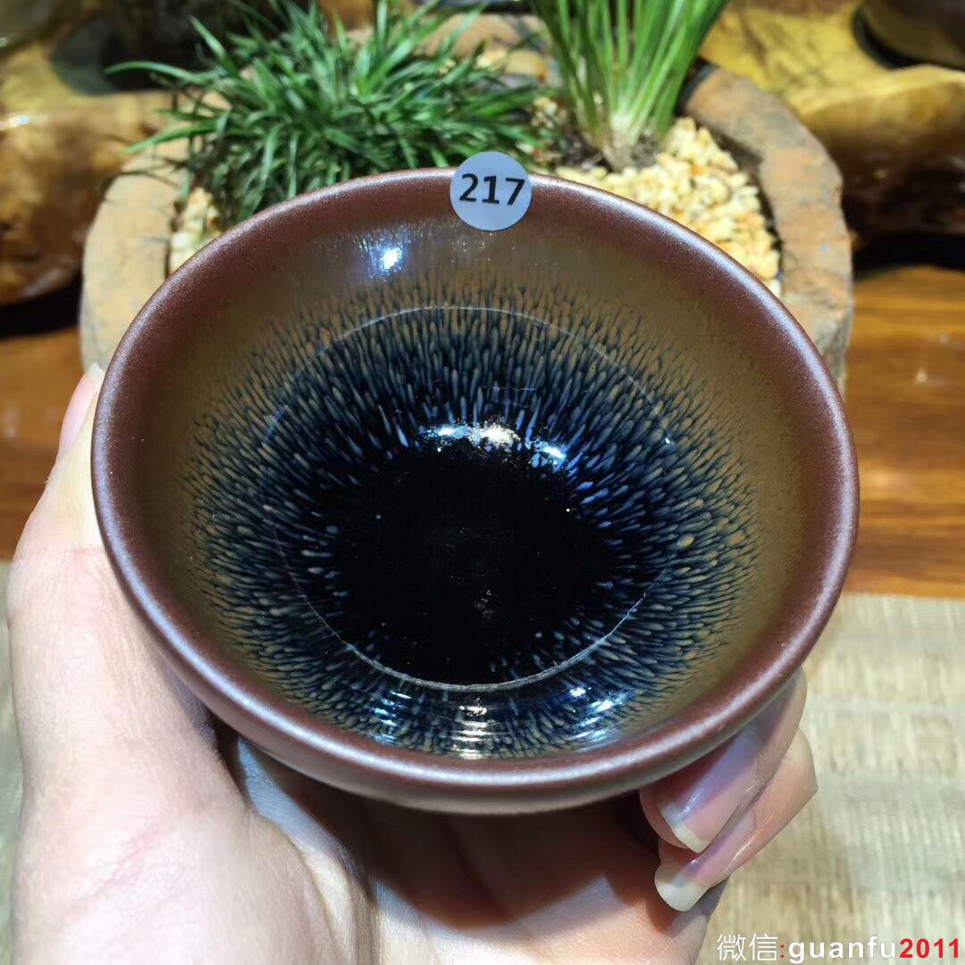 葉禮旺 斂口兔毫盞：口徑8*4