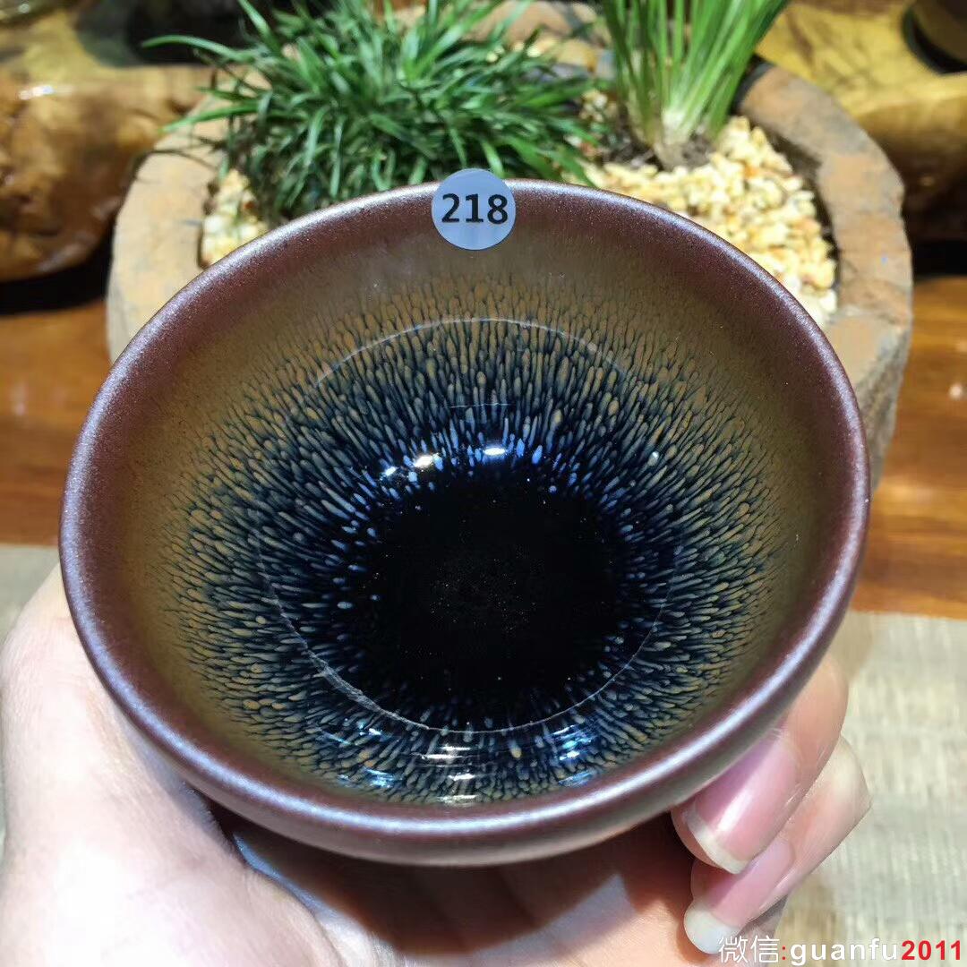 葉禮旺 斂口兔毫盞：口徑8*4