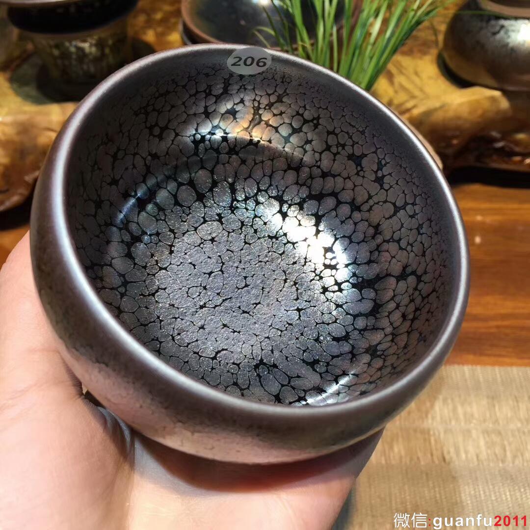 陳亮老師 全手工 油滴禪定杯：口徑8.3*5.5