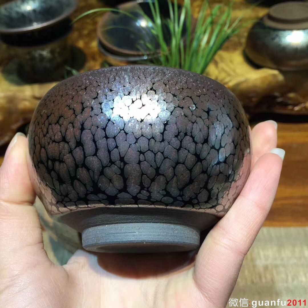 陳亮老師 全手工 油滴禪定杯：口徑8.3*5.5