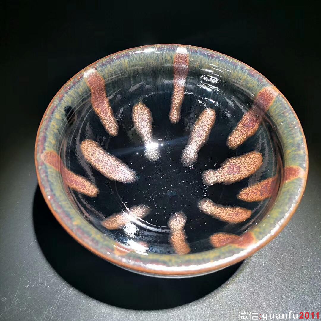 孫建興大師 早期作品 西瓜釉：口徑8.9*5.1