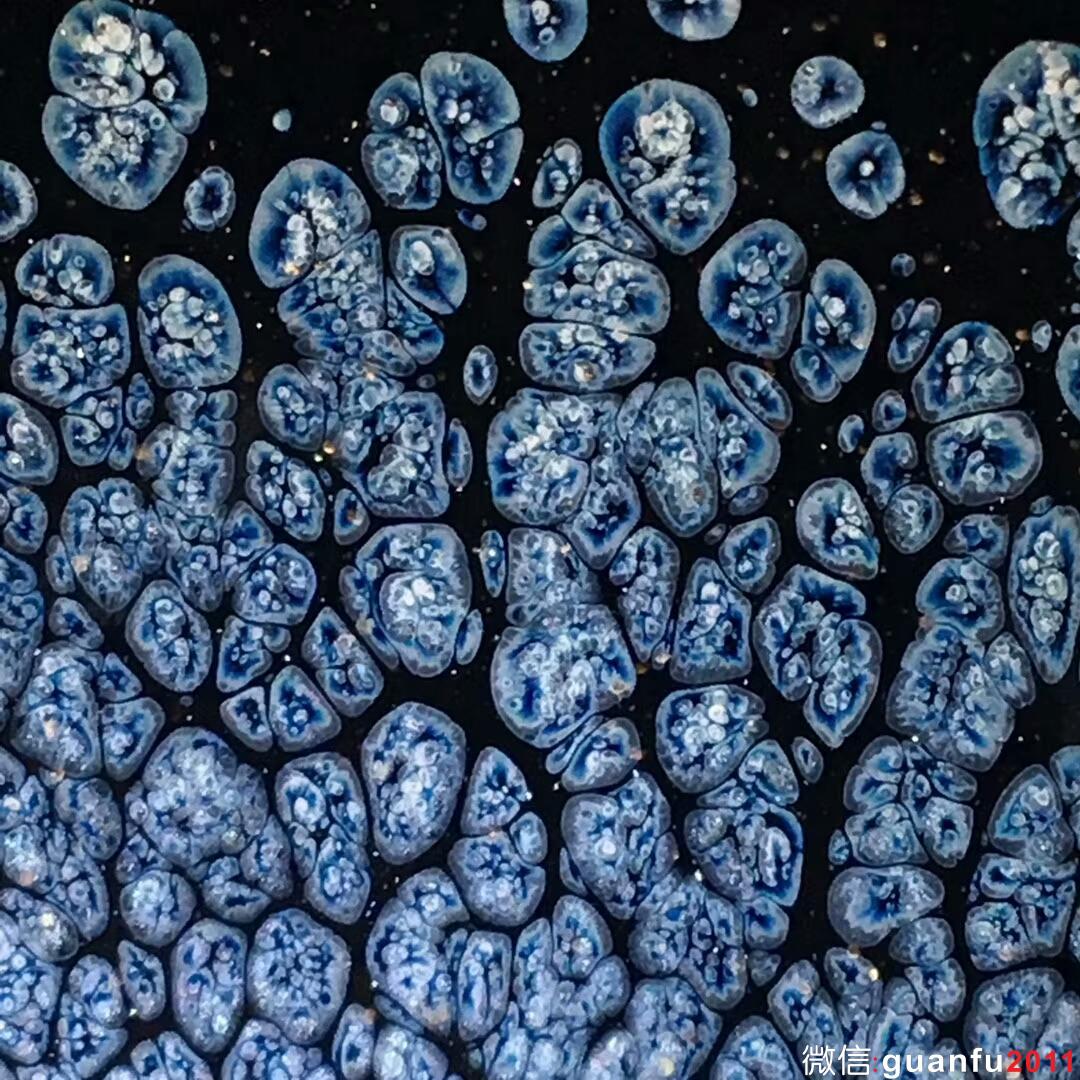 陳春華師傅 黑底銀斑：口徑8.3*5 全包釉