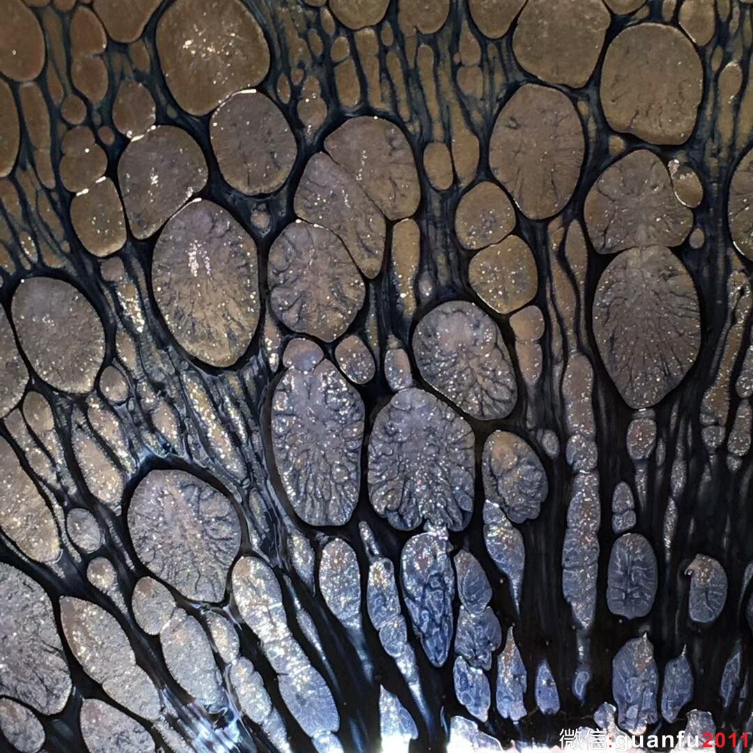 徐志摩師傅 束口油滴盞：口徑8.9*5.3