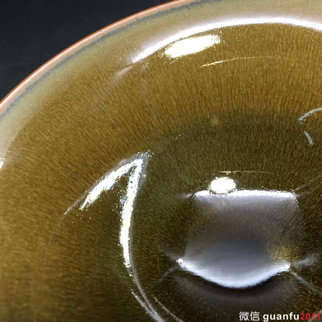 葉鑌師傅 冰裂紋茶沫釉：口徑10.7*5.6