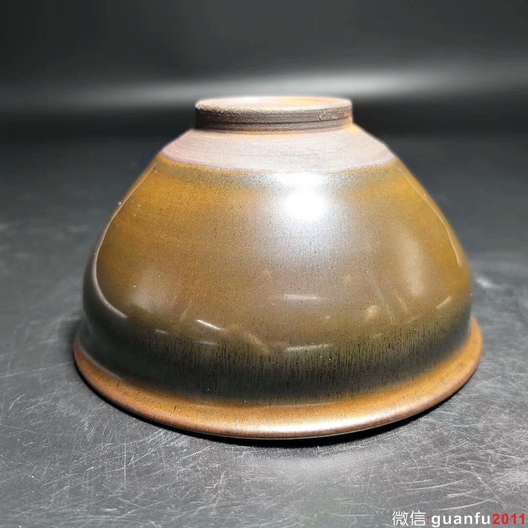 國(guó)家級(jí)大師-孫建興 龍窯柴燒茶沫釉：口徑9.6*5.3