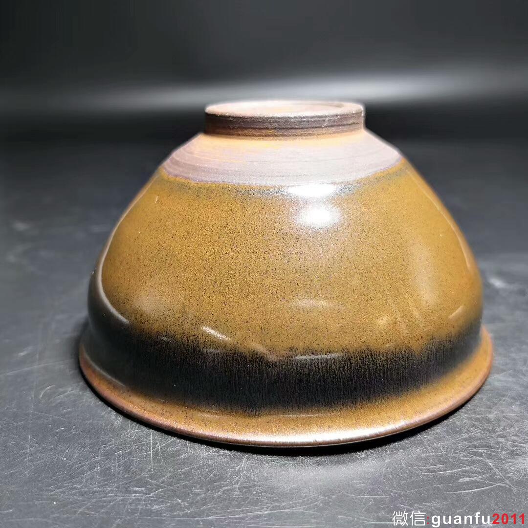 國(guó)家級(jí)大師-孫建興 龍窯柴燒茶沫釉：口徑9.6*5.3