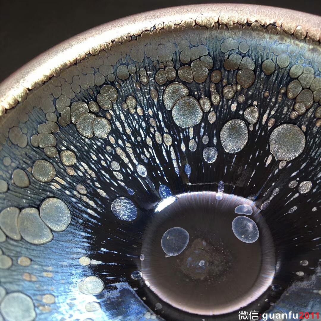 葉鑌師傅 藍(lán)油滴：口徑9*4.6