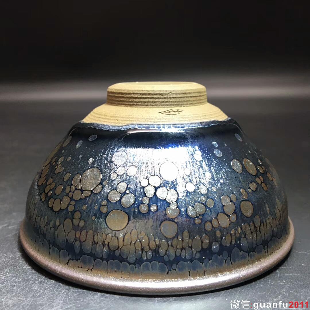 葉鑌師傅 藍(lán)油滴：口徑9*4.6