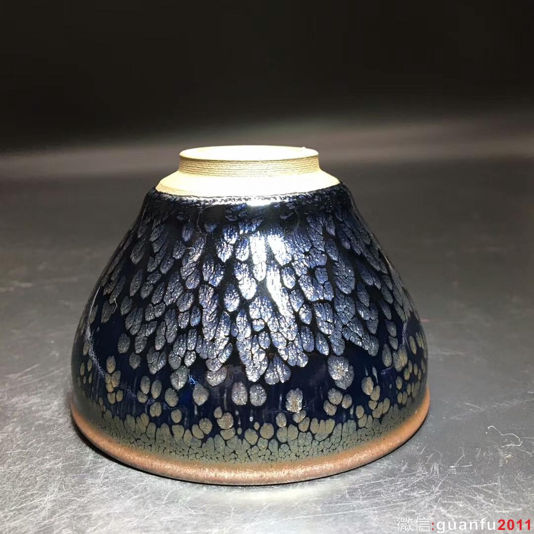 李盞柜師傅 孔雀開屏：口徑8.9*5.8