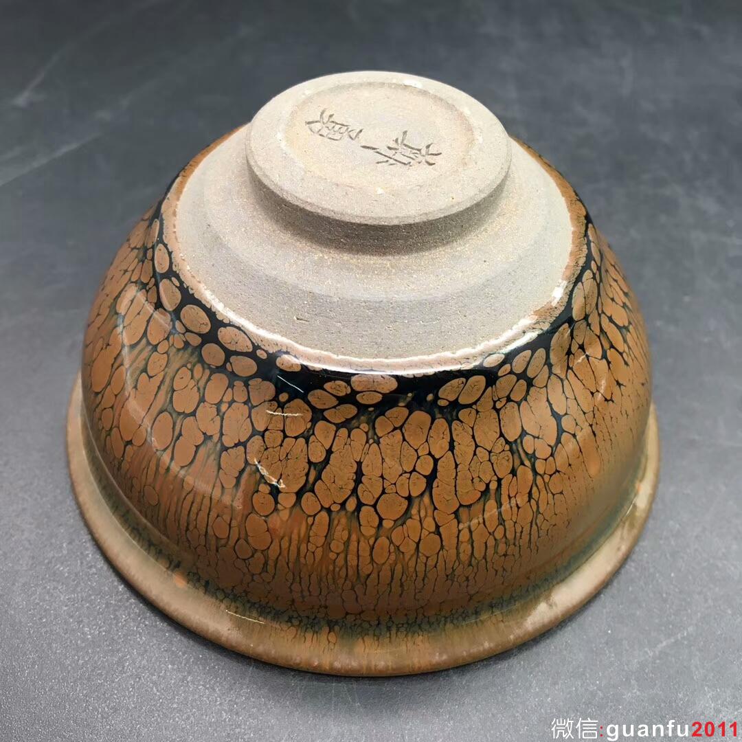 鄭勇師傅 玻化面黃油滴：口徑9.2*5