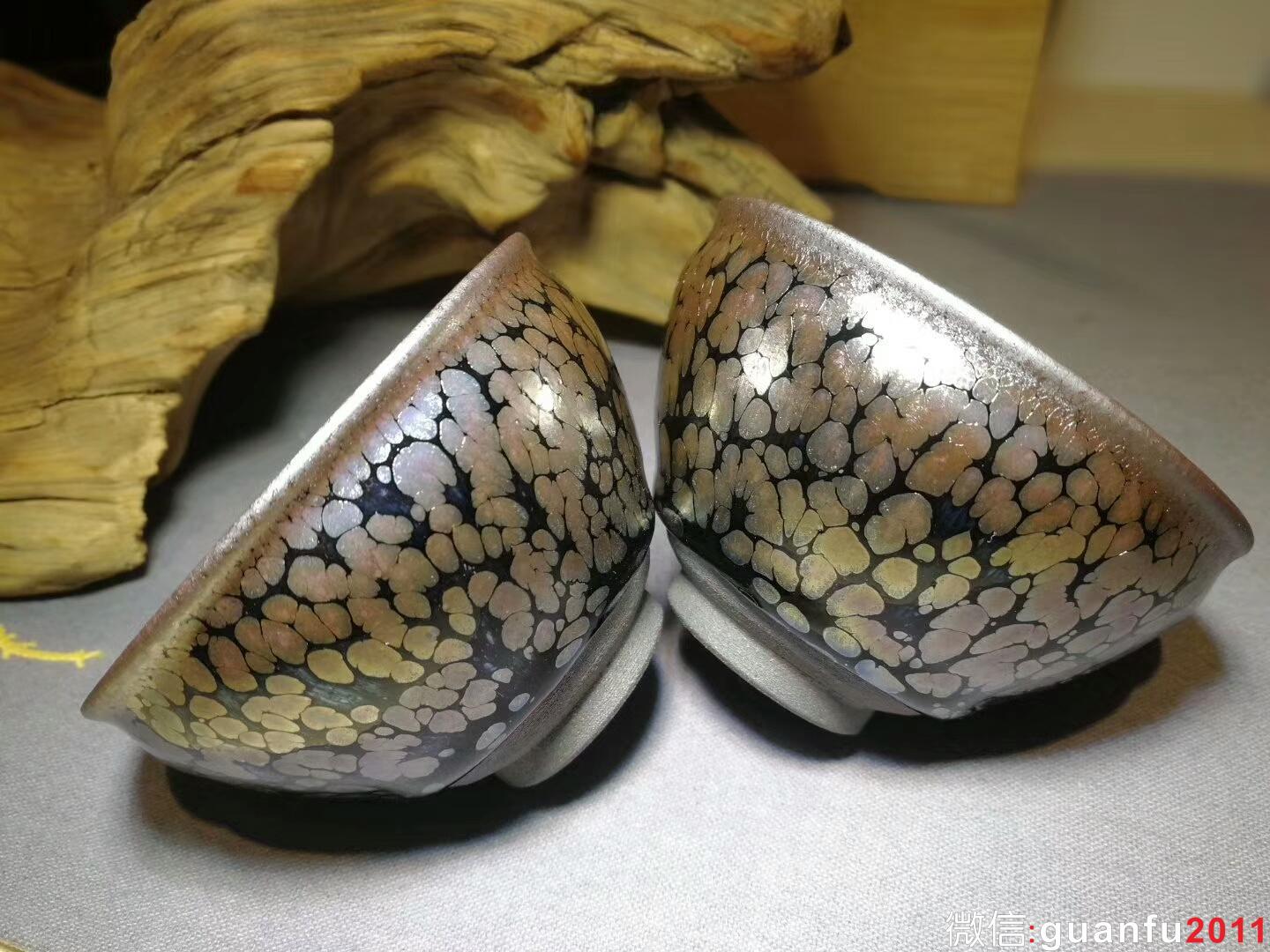 老藝人范永壽油滴盞：口徑8*5