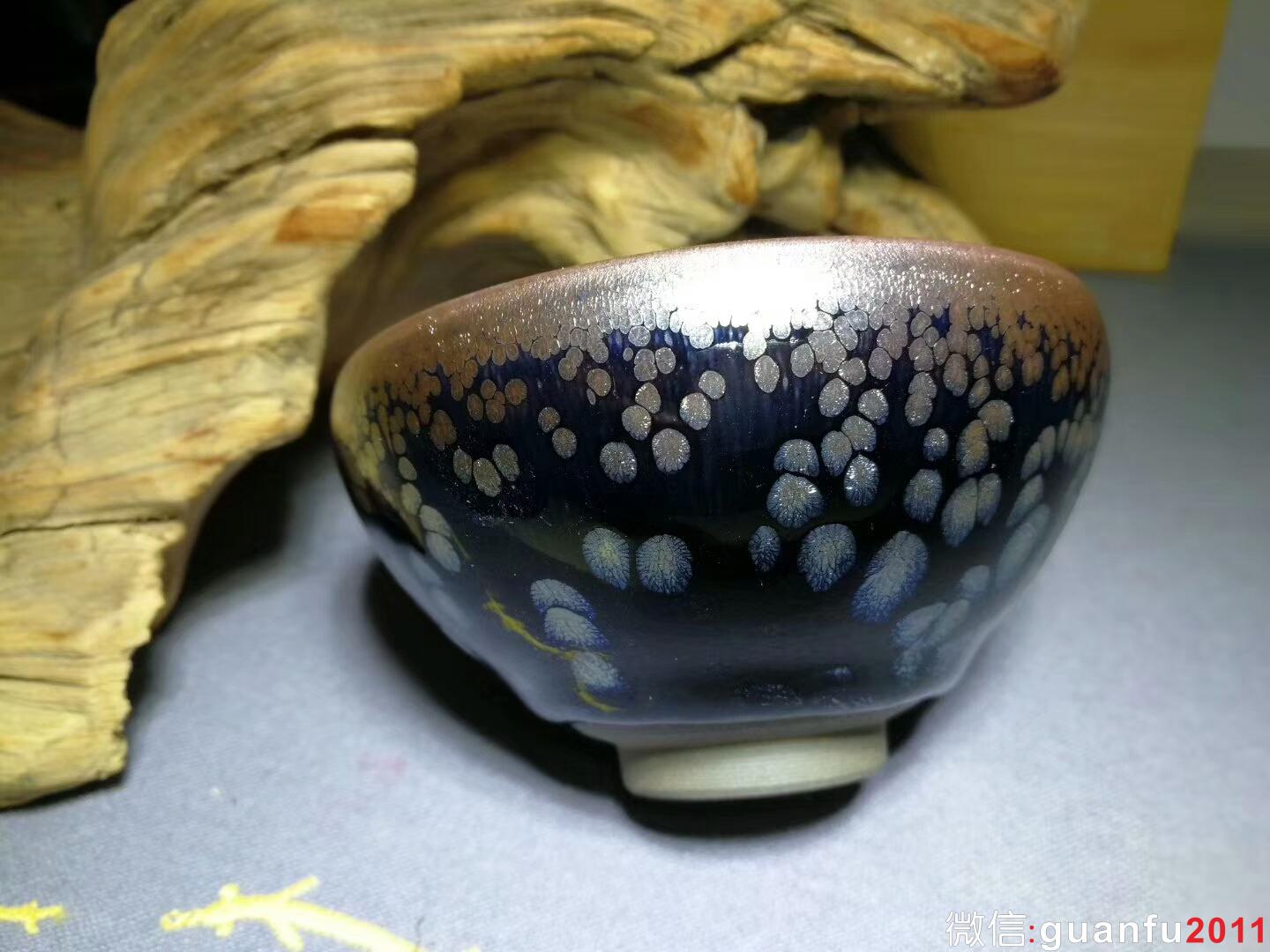 李盞柜師傅“牡丹花”斂口茶盞：口徑8.5*4.5