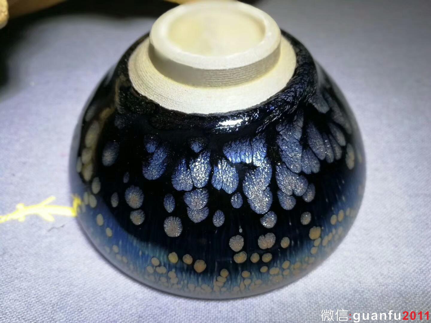 李盞柜師傅“牡丹花”斂口茶盞：口徑8.5*4.5