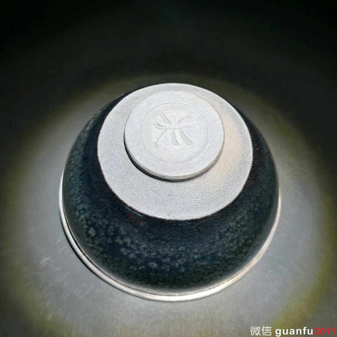 孫建興大師 早期油滴大盞：口徑12.8