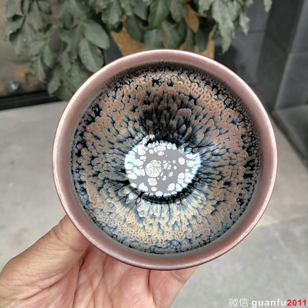 張俊翔師傅 紫金油滴盞：口徑9*5.2