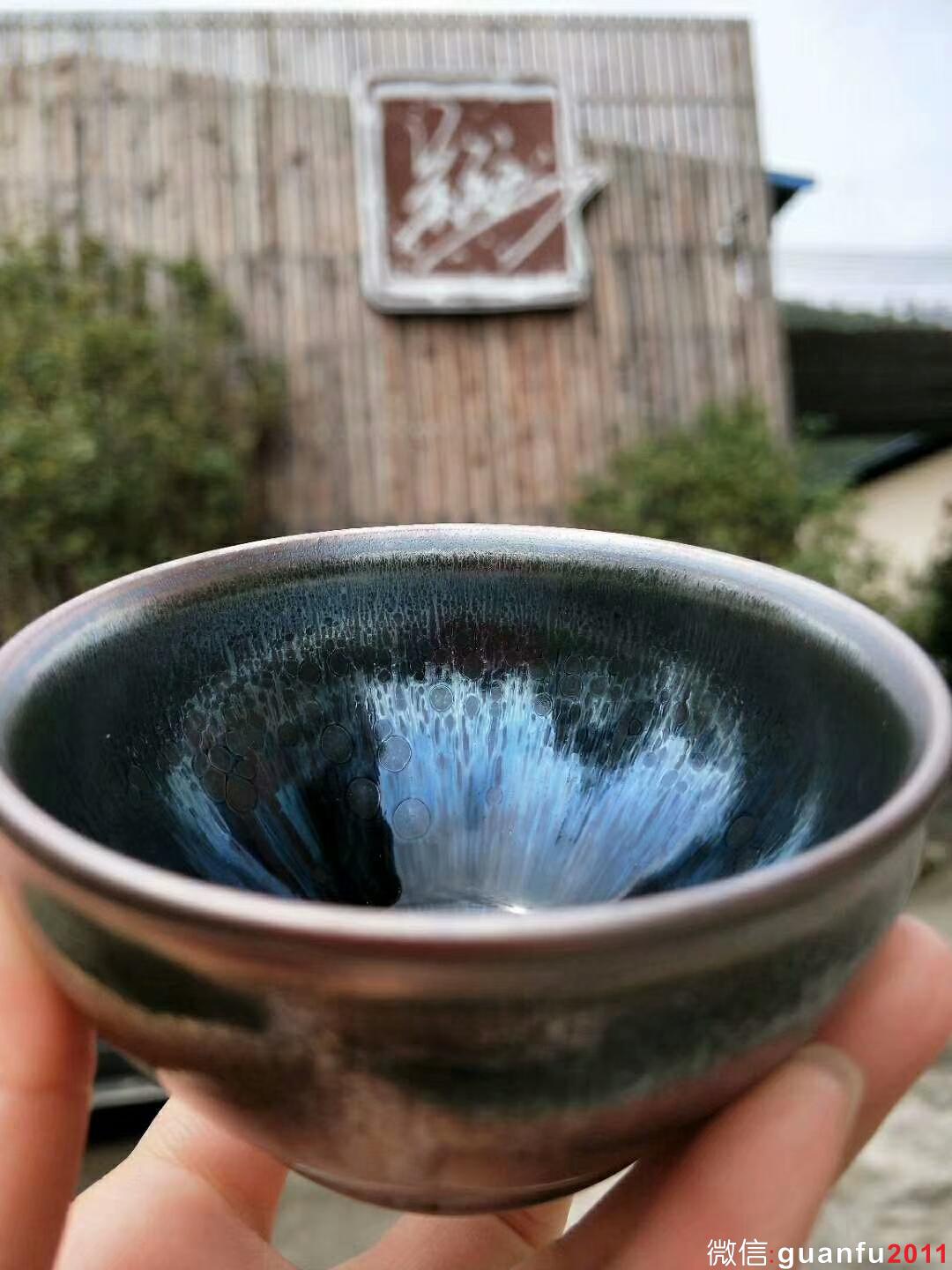 吳立主老師“曜變藍(lán)油滴”：口徑8*5