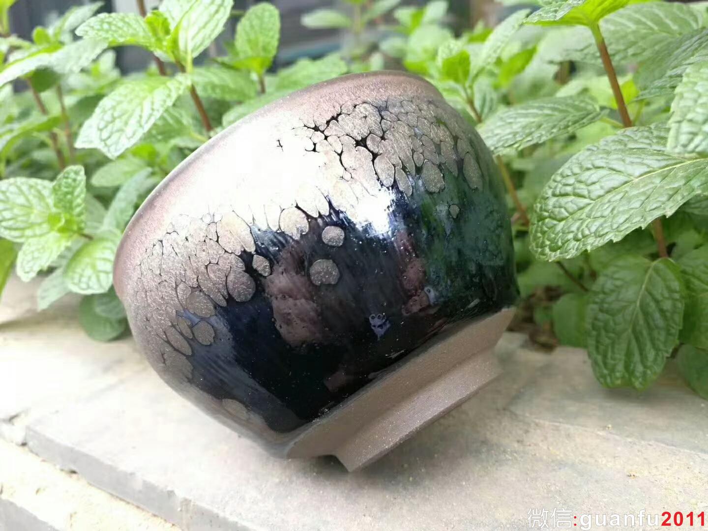 闕梅嬌 銀油滴：口徑9*6.2