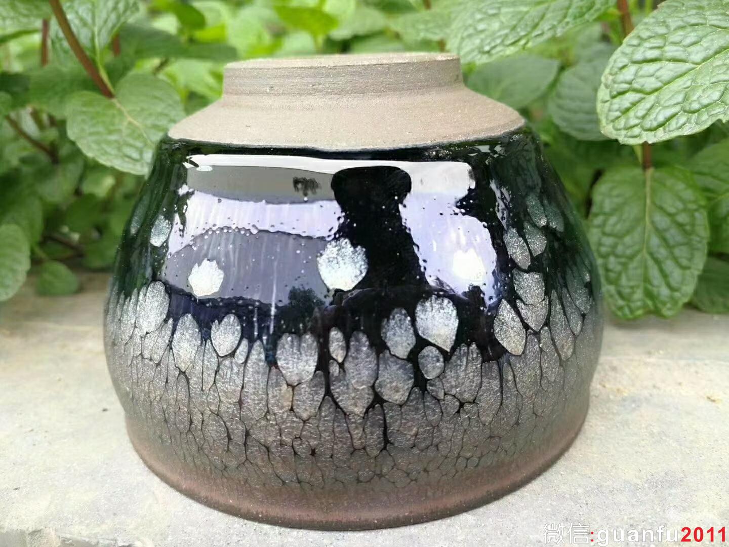 闕梅嬌 銀油滴：口徑9*6.2