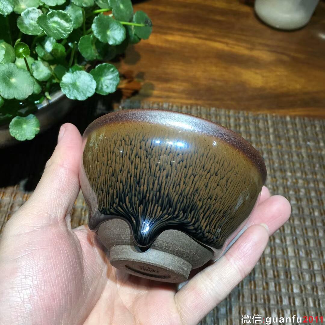 葉禮旺 金兔毫束口盞：口徑9*5.5