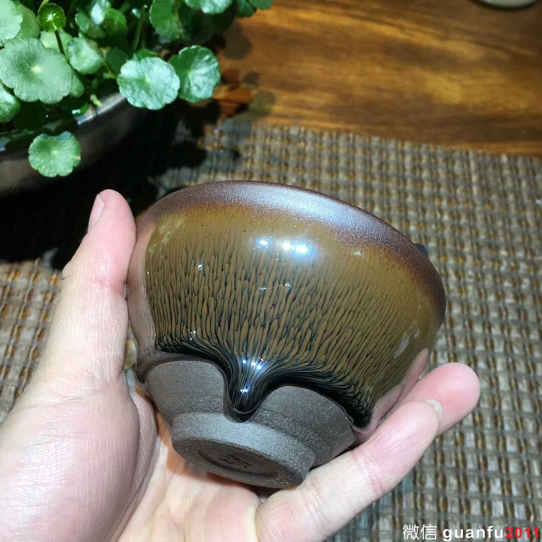 葉禮旺 金兔毫束口盞：口徑9*5.5