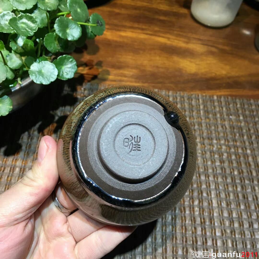 葉禮旺 金兔毫束口盞：口徑9*5.5