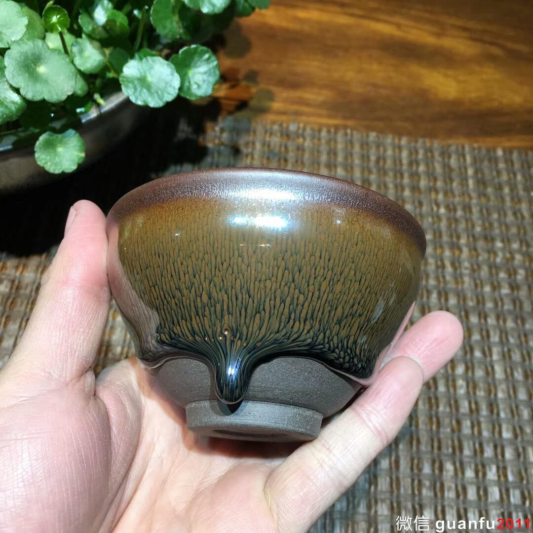 葉禮旺 金兔毫束口盞：口徑9*5.5