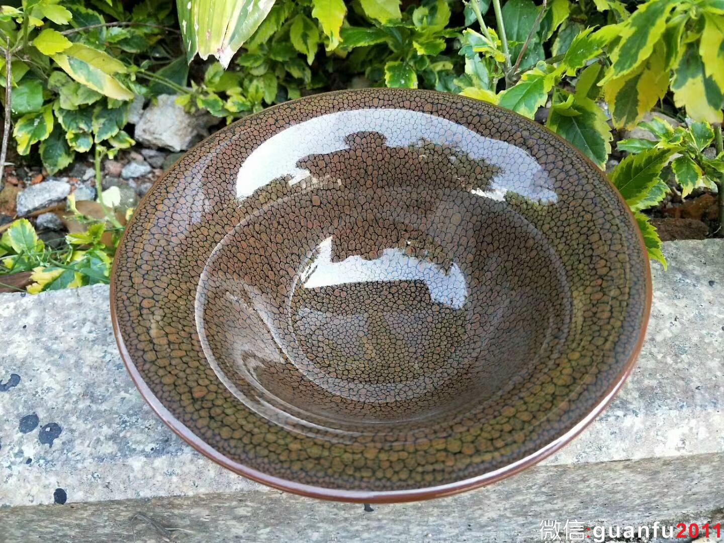 陳大鵬 手刻款“鷓鴣斑”：口徑16*7