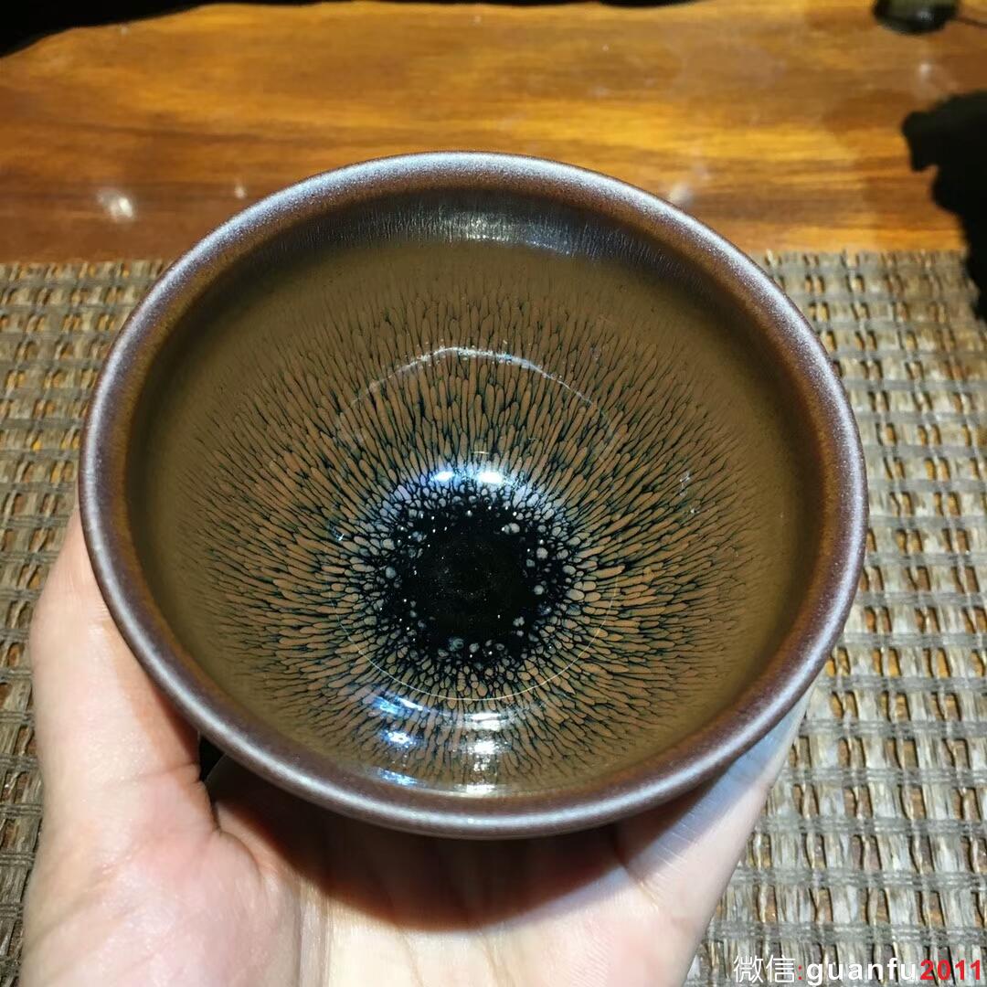 葉禮旺老師 金兔毫束口盞：口徑9*5.5