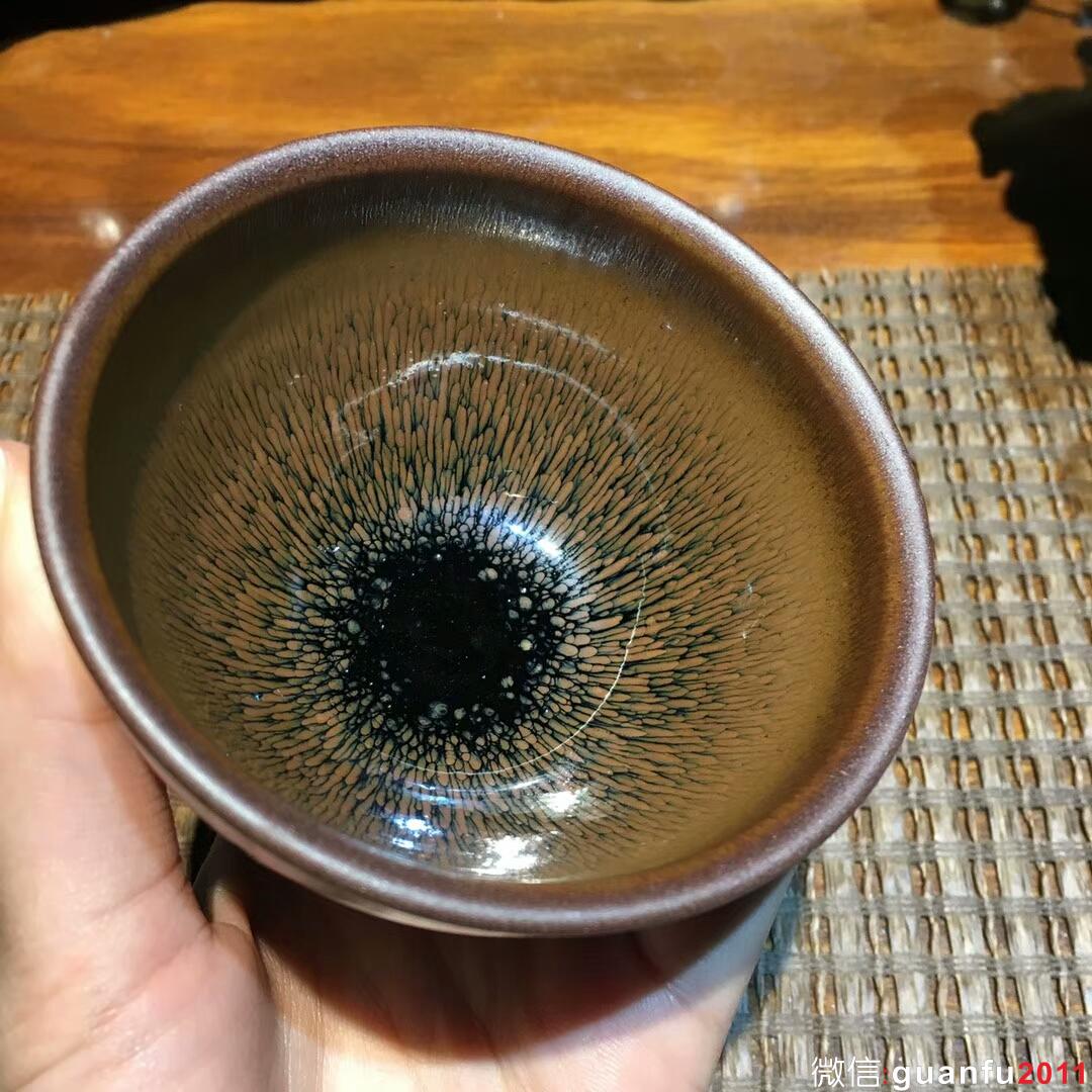 葉禮旺老師 金兔毫束口盞：口徑9*5.5