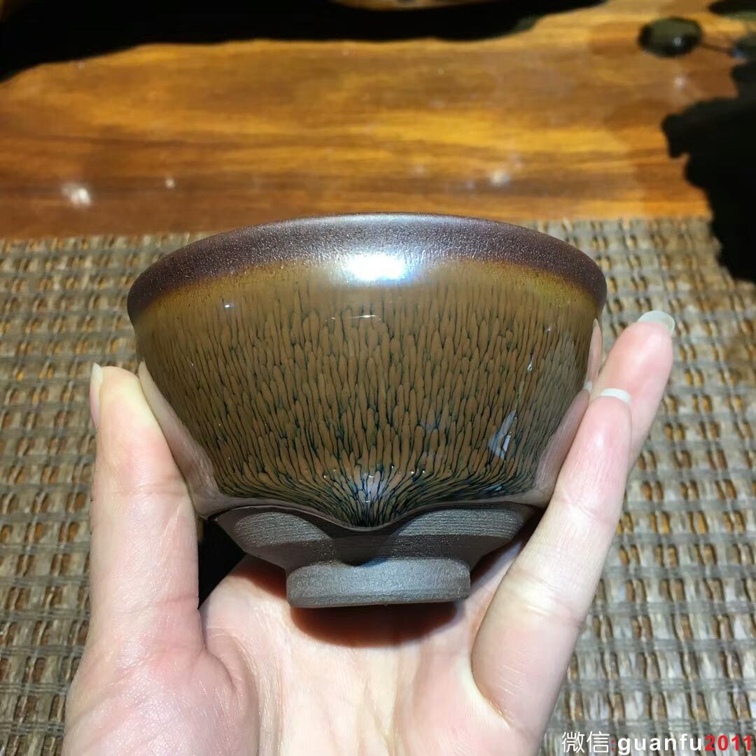 葉禮旺老師 金兔毫束口盞：口徑9*5.5