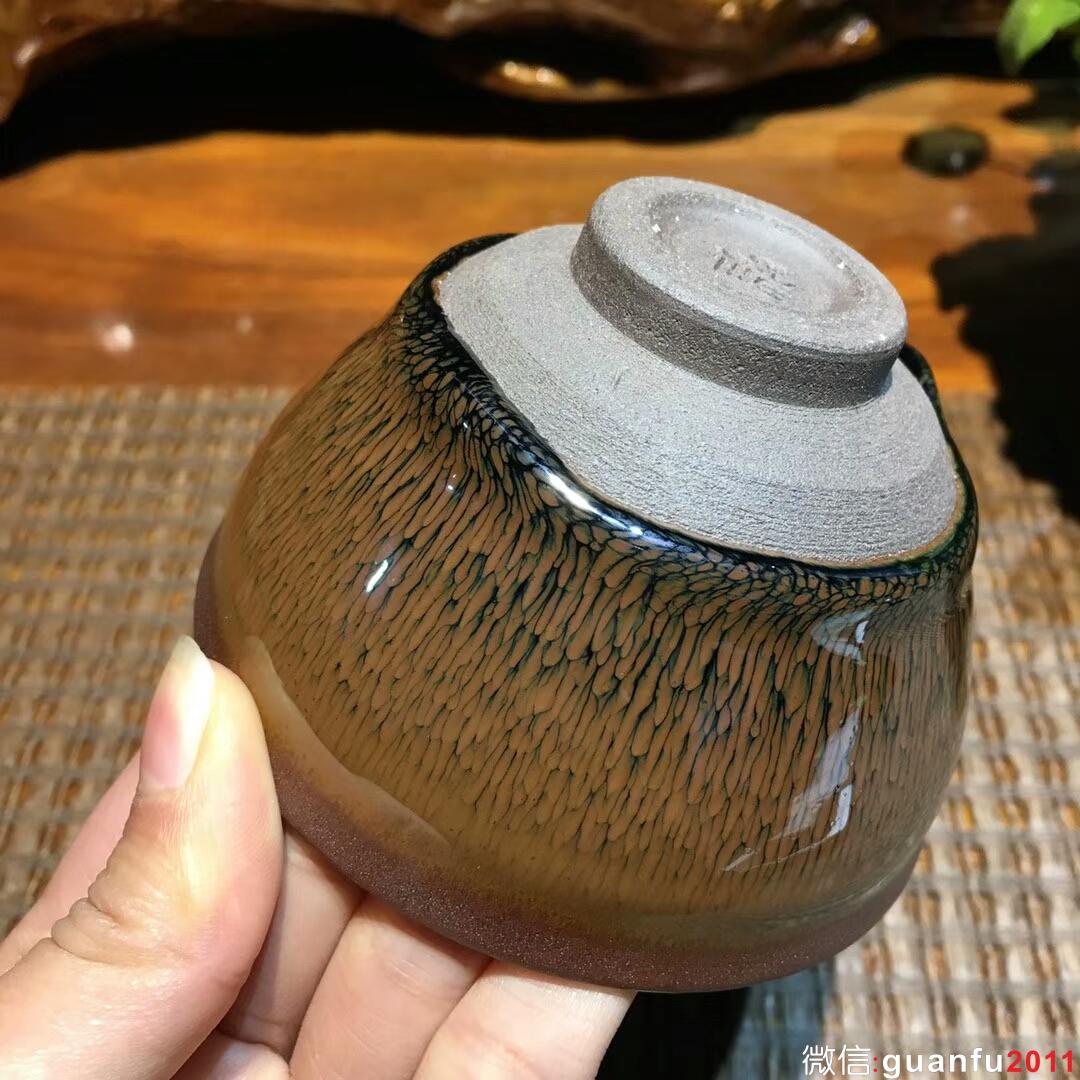 葉禮旺老師 金兔毫束口盞：口徑9*5.5