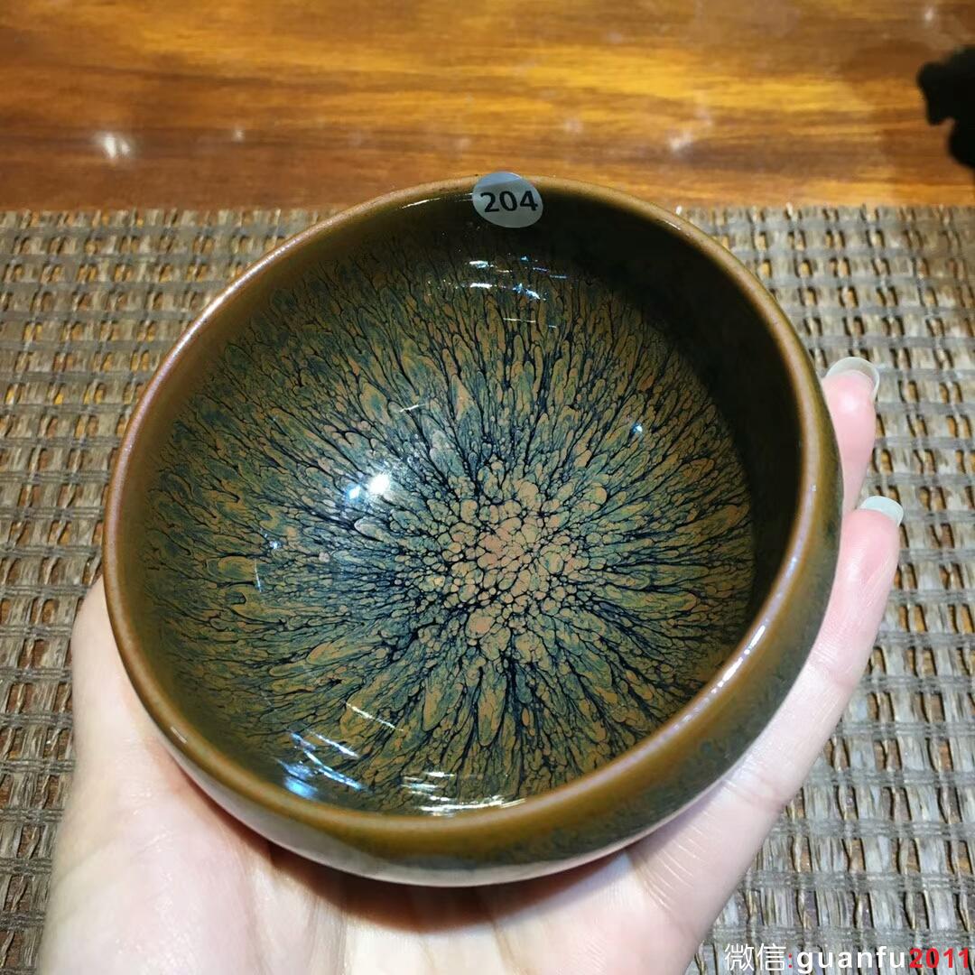 繆國華老師 菊花禪定杯：口徑8.8*5 全手工