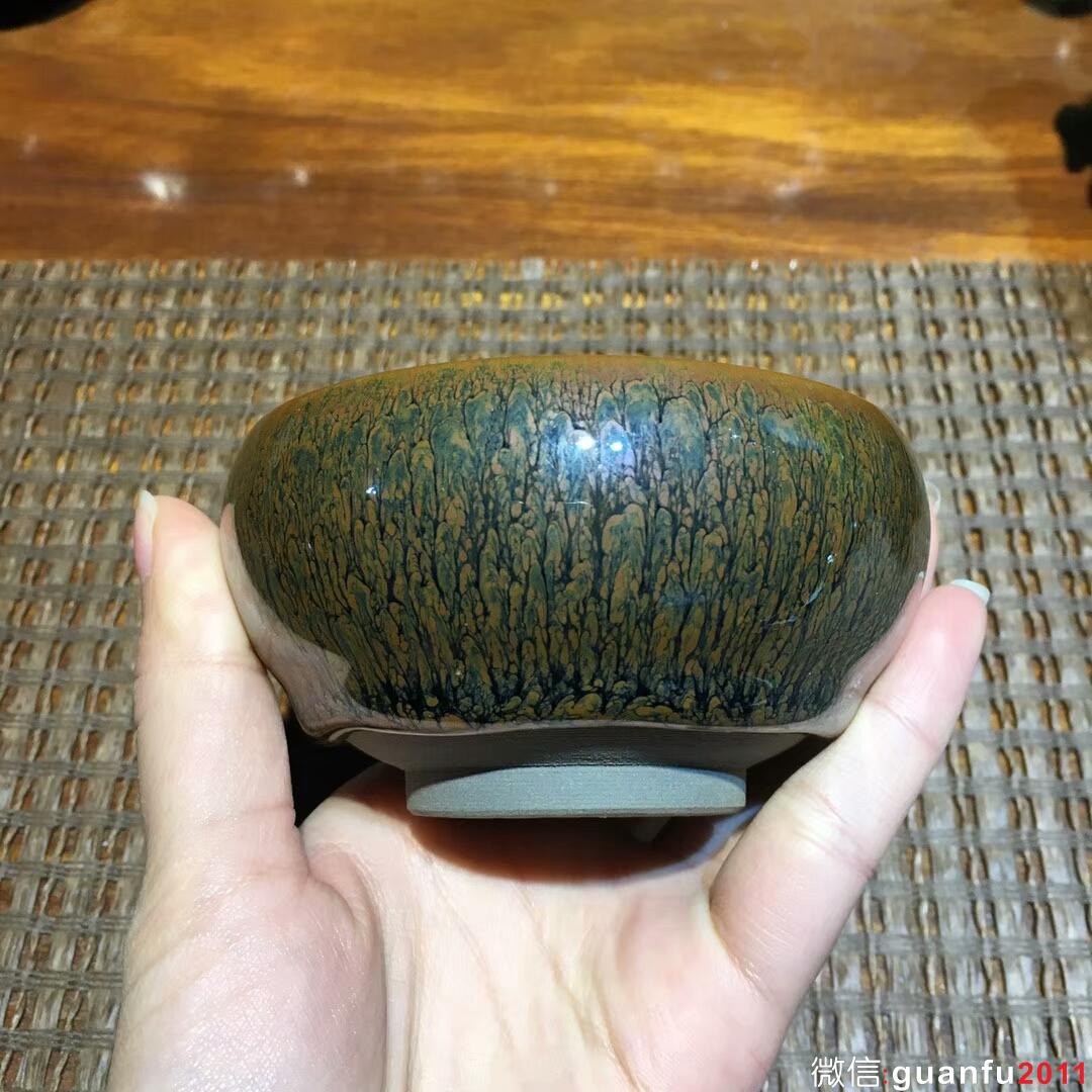 繆國華老師 菊花禪定杯：口徑8.8*5 全手工