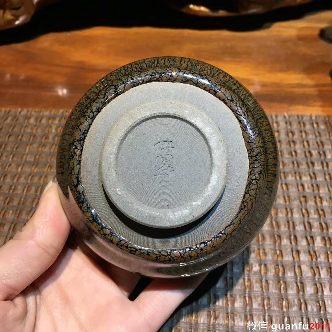 繆國華老師 菊花禪定杯：口徑8.8*5 全手工