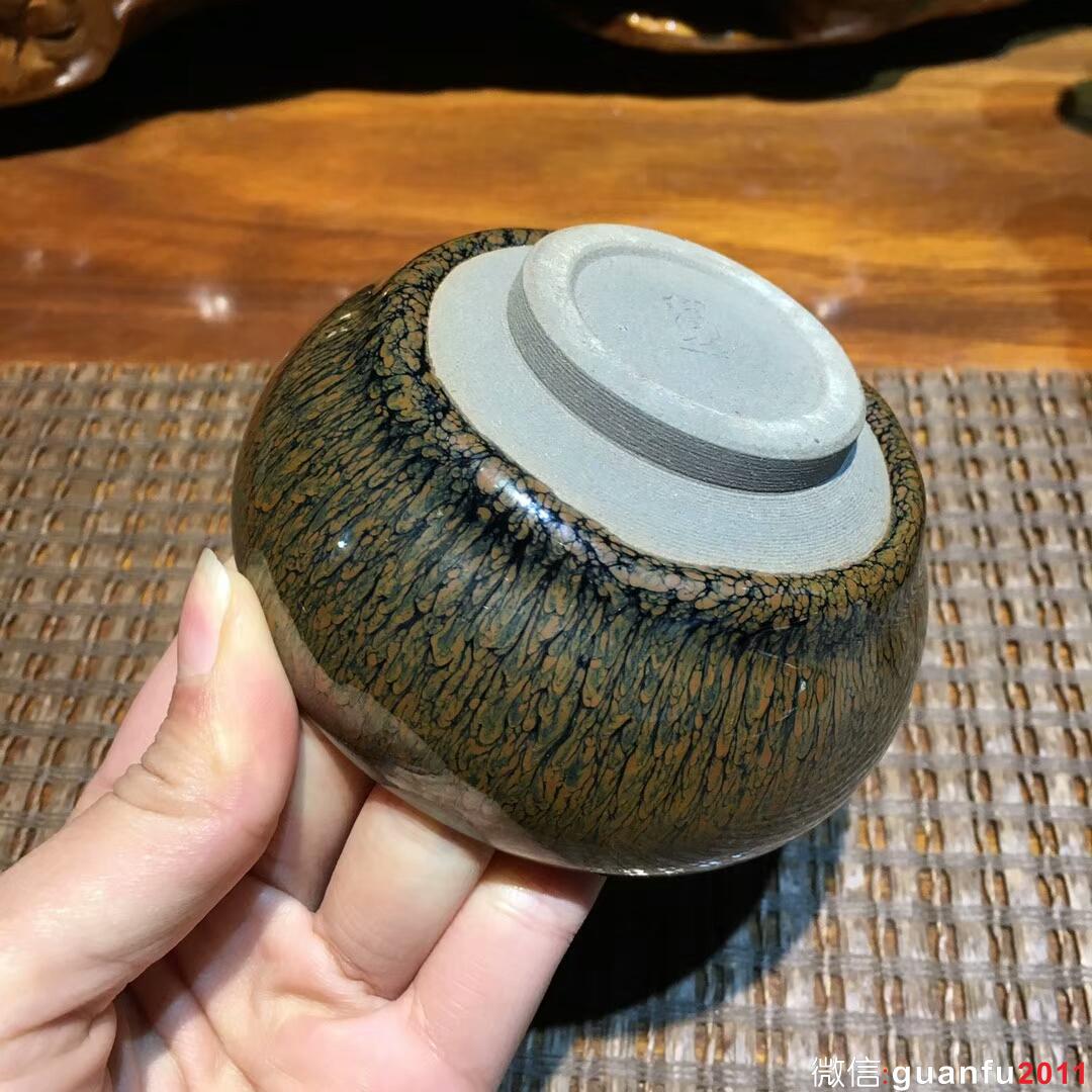 繆國華老師 菊花禪定杯：口徑8.8*5 全手工