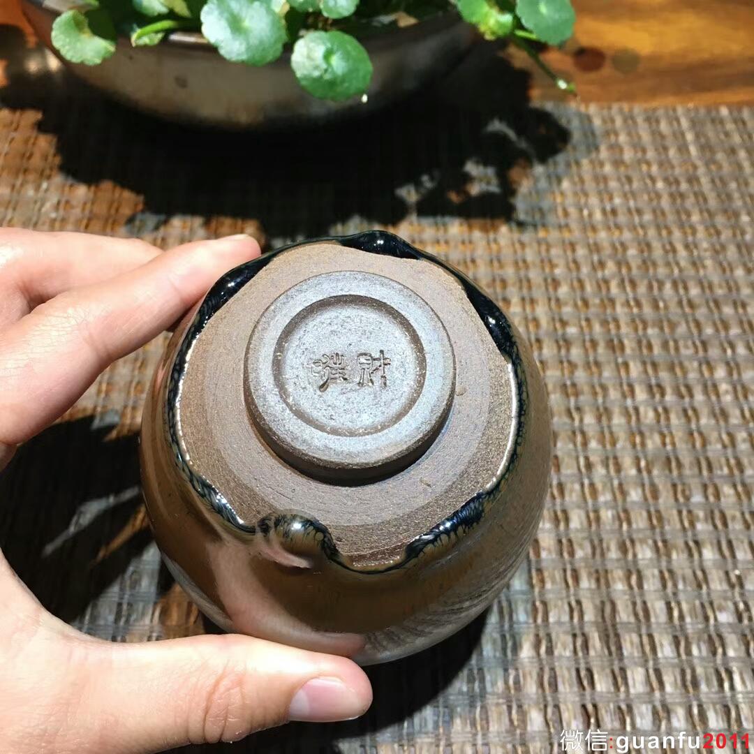 葉禮旺老師 龍窯柴燒盞：口徑8.8*5.5