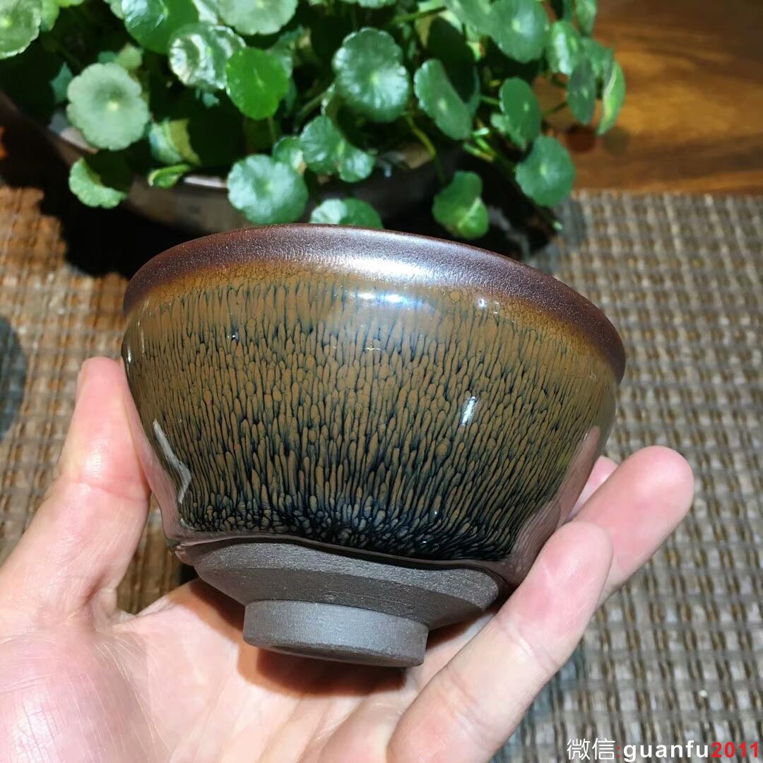 葉禮旺老師 金兔毫束口盞：口徑10