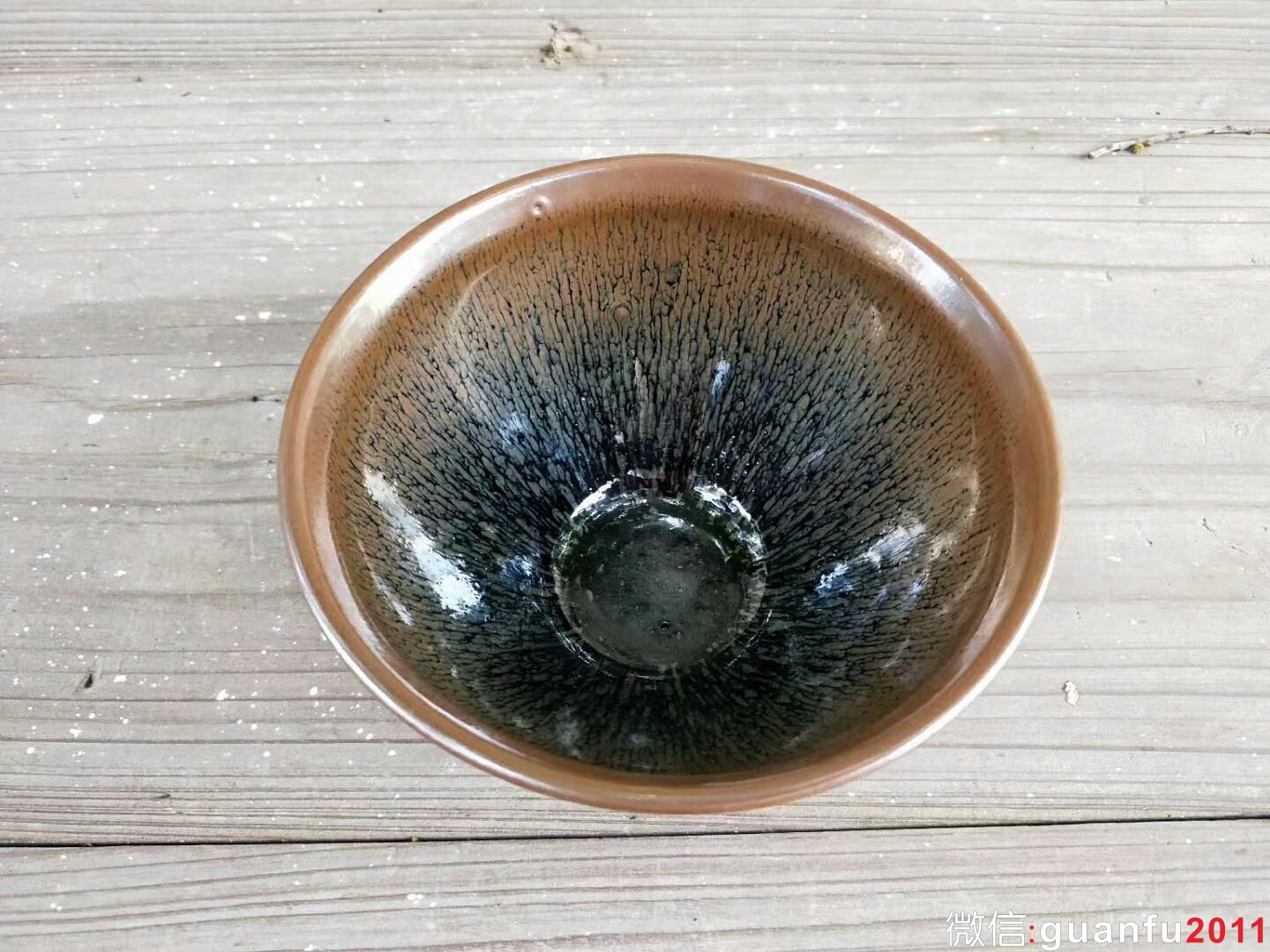 陳大鵬老師早期兔毫：口徑12*7.5