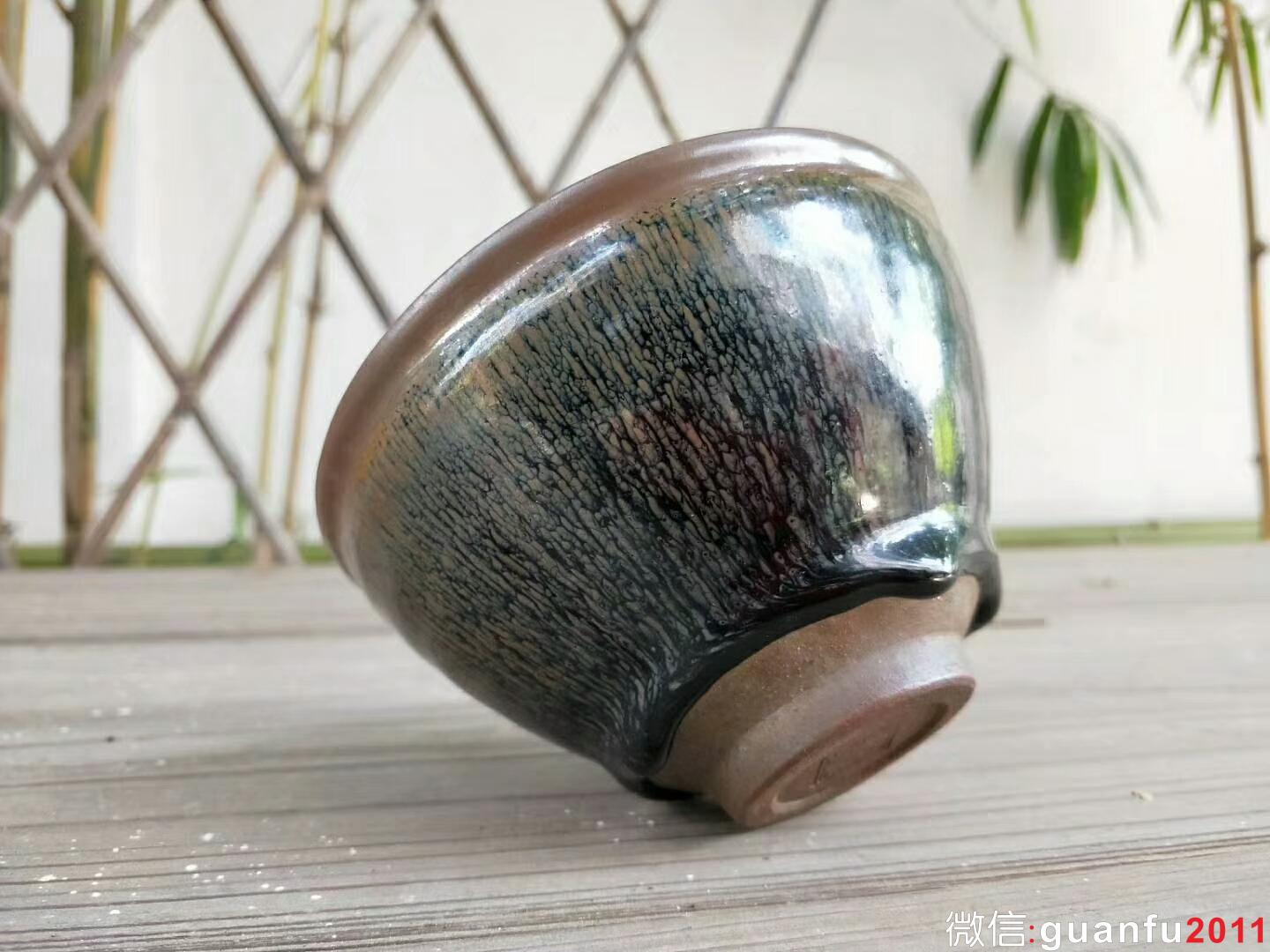 陳大鵬老師早期兔毫：口徑12*7.5