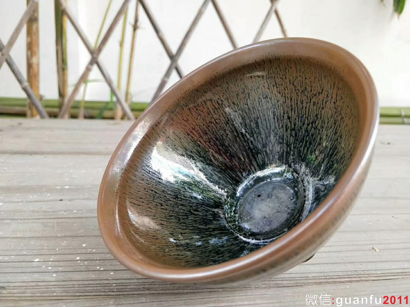 陳大鵬老師早期兔毫：口徑12*7.5