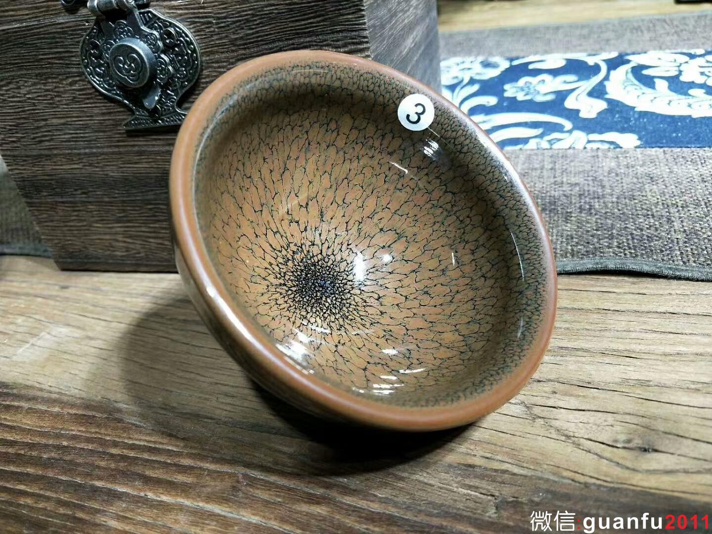 陳大鵬老師 鷓鴣斑：口徑9.5*5