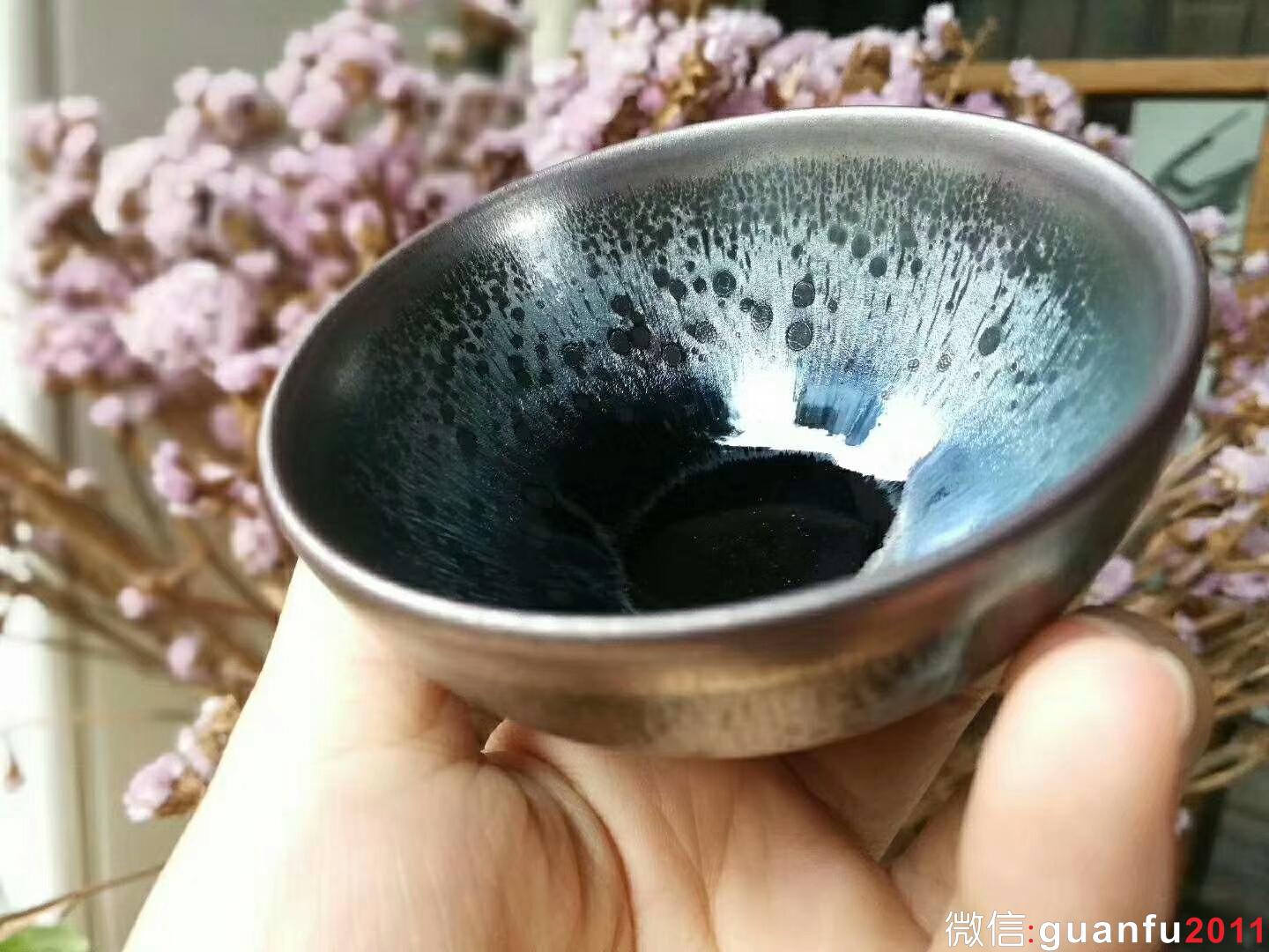 吳立主老師 曜變油滴盞：口徑8*4.5