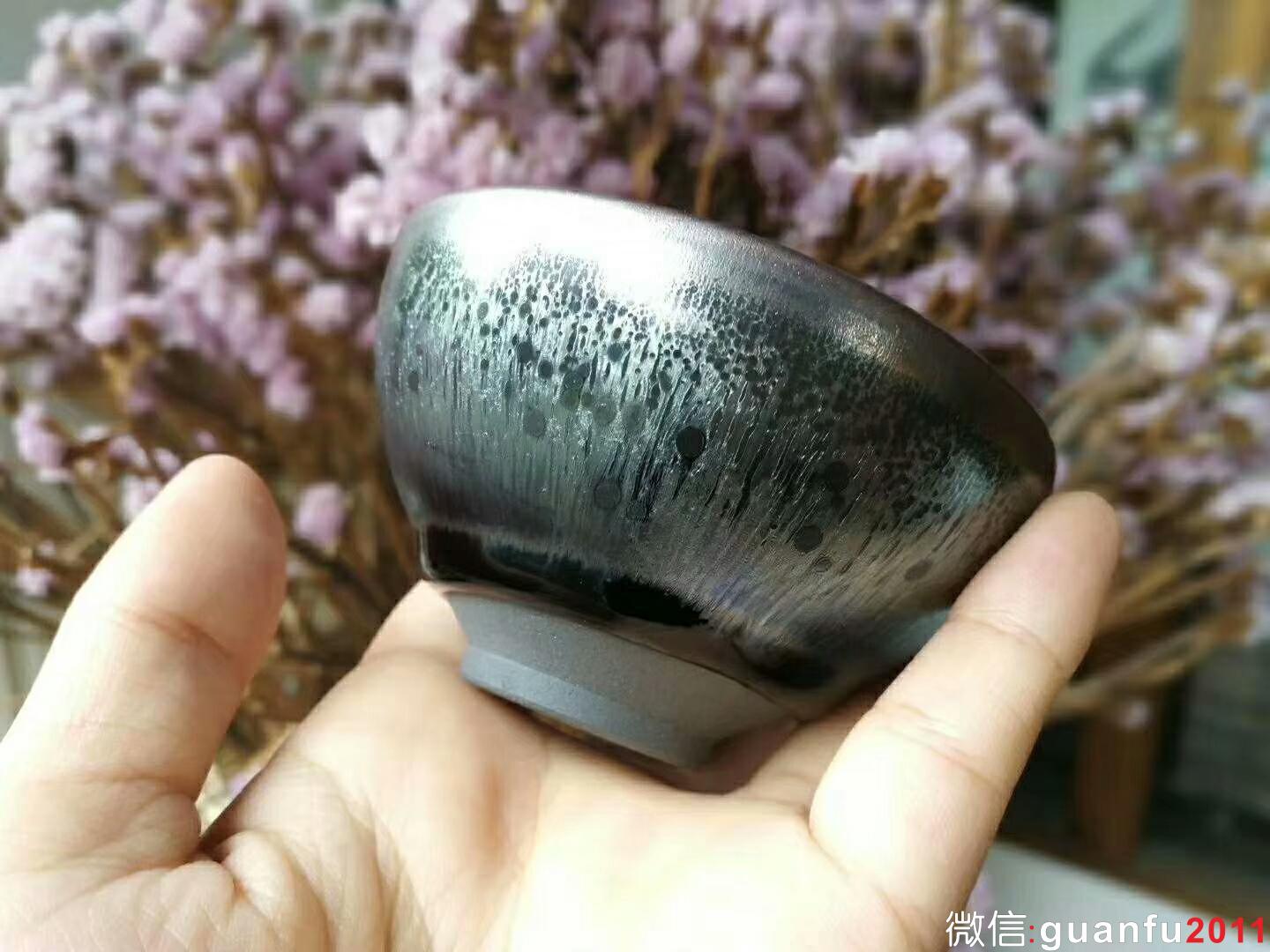 吳立主老師 曜變油滴盞：口徑8*4.5