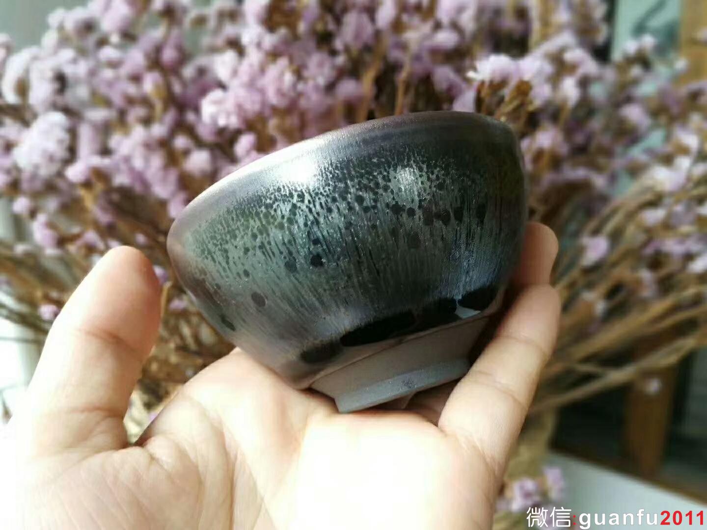 吳立主老師 曜變油滴盞：口徑8*4.5