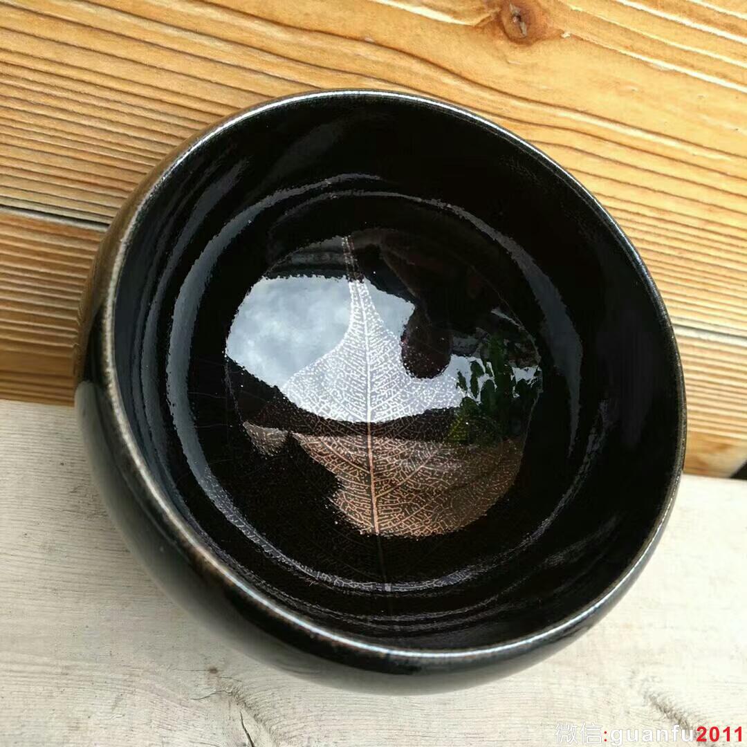 張中欽老師 烏金菩提葉：口徑8.1*8.8*5