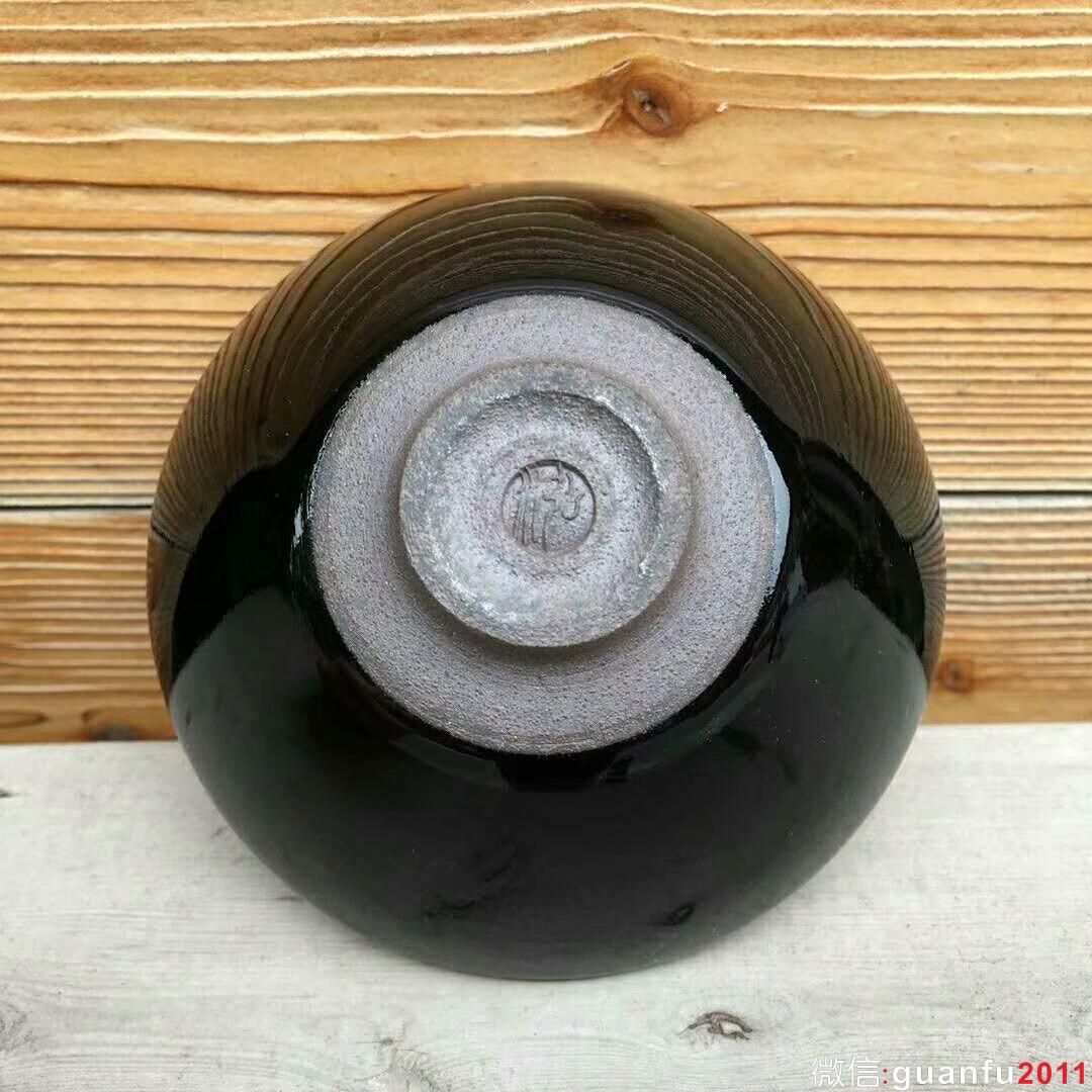 張中欽老師 烏金菩提葉：口徑9.3*4.9