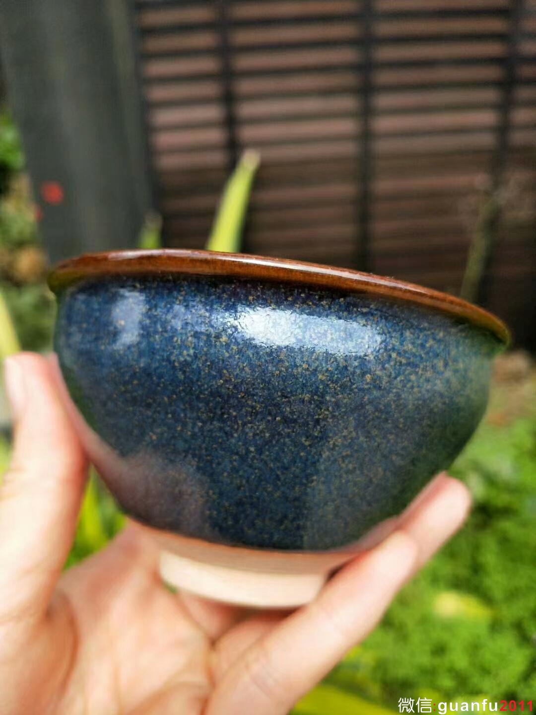 國家級大師-孫建興老師 回藍釉：口徑9*5.3