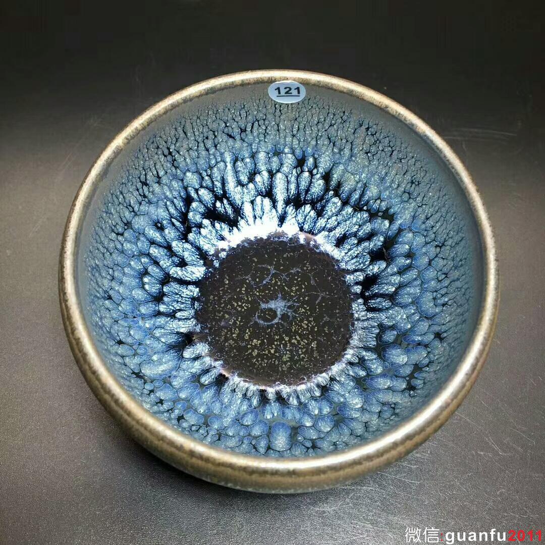 省級大師-闕梅嬌老師 油滴盞：口徑7.8*8.6*5.1